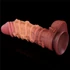 Kép 9/13 - 10.5'' Dual layered Platinum Silicone Cock with Rope