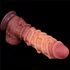 Kép 10/13 - 10.5'' Dual layered Platinum Silicone Cock with Rope