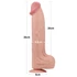 Kép 6/14 - 14'' King Sized Sliding Skin Dual Layer Dong