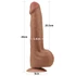 Kép 7/15 - 11.5'' King Sized Sliding Skin Dual Layer Dong Brown