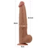 Kép 7/15 - 13.5'' King Sized Sliding Skin Dual Layer Dong Brown