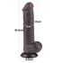Kép 5/13 - 8'' Sliding Skin Dual Layer Dong Black III