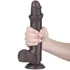 Kép 7/13 - 9'' Sliding Skin Dual Layer Dong Black