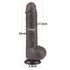 Kép 5/13 - 9.5'' Sliding Skin Dual Layer Dong Black