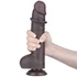 Kép 7/13 - 9.5'' Sliding Skin Dual Layer Dong Black