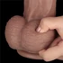 Kép 14/16 - 14.5'' Dual Layered Bendable Silicone Cock XXL(Flesh)