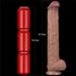 Kép 15/16 - 14.5'' Dual Layered Bendable Silicone Cock XXL(Flesh)