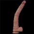 Kép 10/17 - 16'' Dual Layered Bendable Silicone Cock XXL(Flesh)