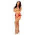 Kép 4/7 - Rubinesa garter belt & crotchles thong  S/M