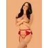 Kép 1/7 - Rubinesa garter belt & crotchles thong L/XL