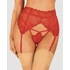 Kép 1/7 - Lonesia garter belt red  S/M