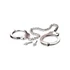 Kép 2/4 - Metal Leg Cuffs  Silver