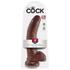 Kép 1/5 - 9" Cock with Balls  Brown