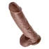 Kép 4/5 - 10" Cock with Balls  Brown