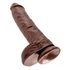 Kép 5/5 - 10" Cock with Balls  Brown