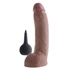 Kép 3/7 - 9" Squirting Cock with Balls Brown