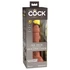 Kép 1/7 - 6" Dual Density Silicone Cock  Tan