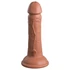 Kép 5/7 - 6" Dual Density Silicone Cock  Tan
