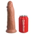 Kép 6/7 - 8" Dual Density Silicone Cock  Tan