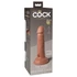 Kép 2/8 - 6" Dual Density Vibrating Silicone Cock  Tan