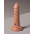 Kép 4/8 - 6" Dual Density Vibrating Silicone Cock  Tan