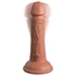 Kép 5/8 - 6" Dual Density Vibrating Silicone Cock  Tan