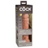 Kép 1/8 - 8" Dual Density Vibrating Silicone Cock  Tan