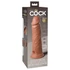 Kép 2/8 - 8" Dual Density Vibrating Silicone Cock  Tan