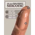 Kép 7/8 - 8" Dual Density Vibrating Silicone Cock  Tan
