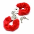 Kép 2/2 - Police Handcuffs With Soft Red Fur