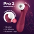 Kép 6/6 - Pro 2 Generation 3 with Liquid Air wine red Bluetooth/App