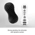 Kép 3/8 - Tenga Flex Rocky Black