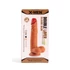 Kép 1/6 - XMEN 7.6 inch Double Layer Silicon Dildo Brown