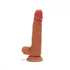 Kép 6/6 - XMEN 7.6 inch Double Layer Silicon Dildo Brown