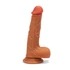 Kép 3/6 - X-MEN 8.3 inch Double Layer Silicone Dildo Brown