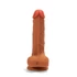 Kép 6/6 - X-MEN 8.3 inch Double Layer Silicone Dildo Brown